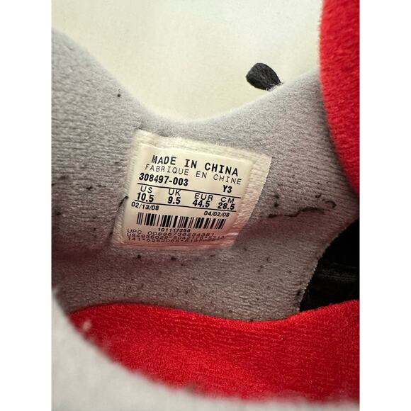 Air Jordan 4 Retro OG \'Bred\'  308497-003, Size 10.5 main image 7